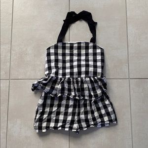 Plaid Kate Spade gingham romper